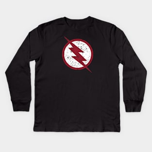 (/) BLACK FLASH -Hunter Zolomon- Kids Long Sleeve T-Shirt